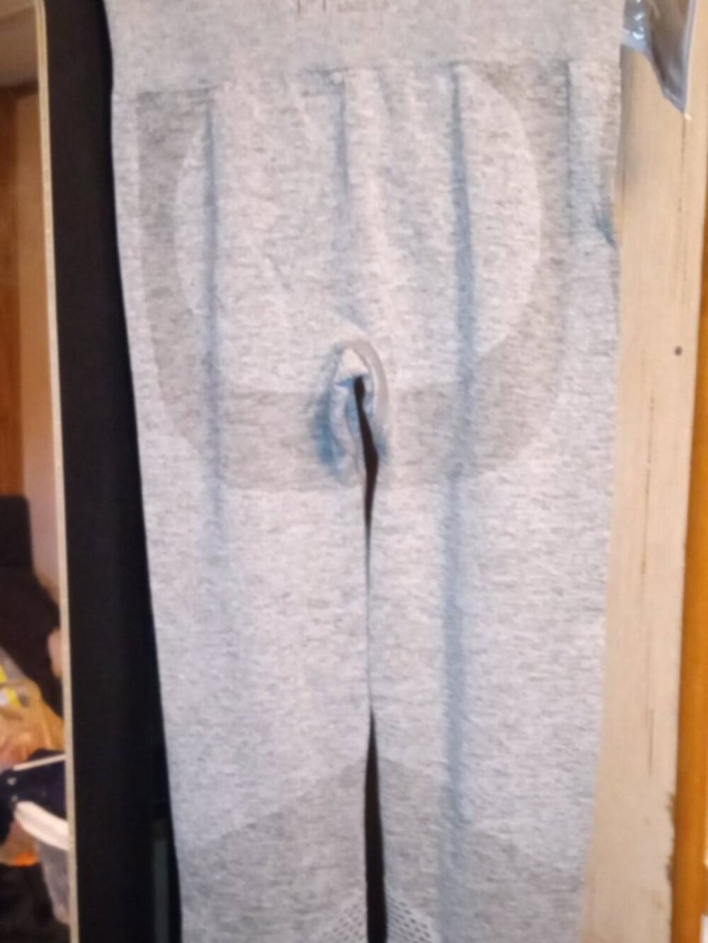 victoria's secret pink seamless tights grey Small - Picture 3 of 3